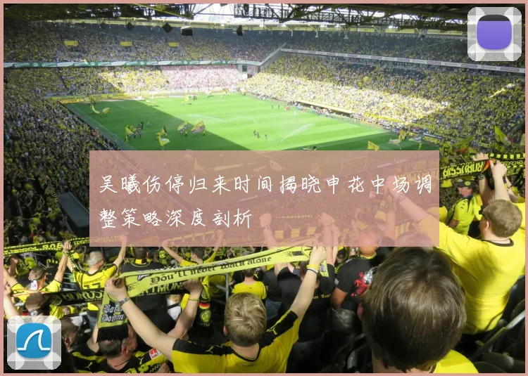 吴曦伤停归来时间揭晓申花中场调整策略深度剖析